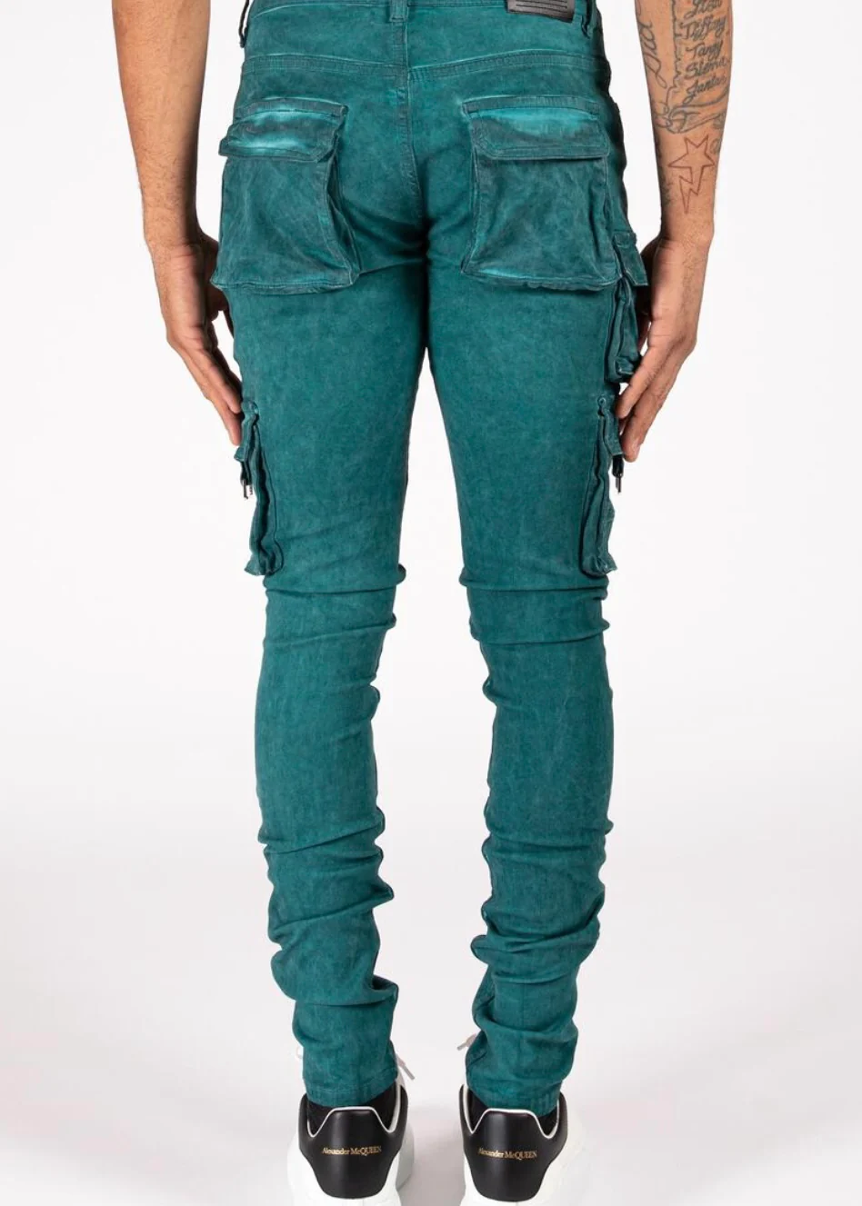 Serenede “Ethos” Cargo Teal Jeans - Image 2