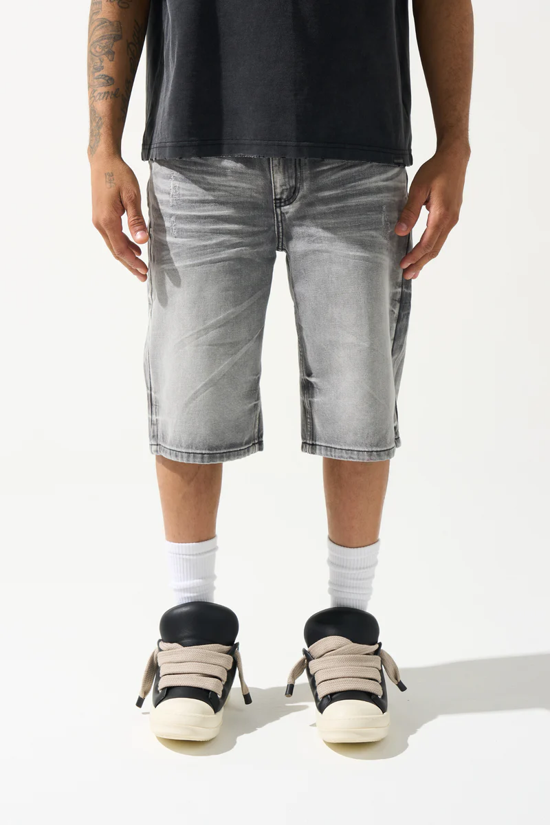 Serenede “Titan” Grey Denim Shorts