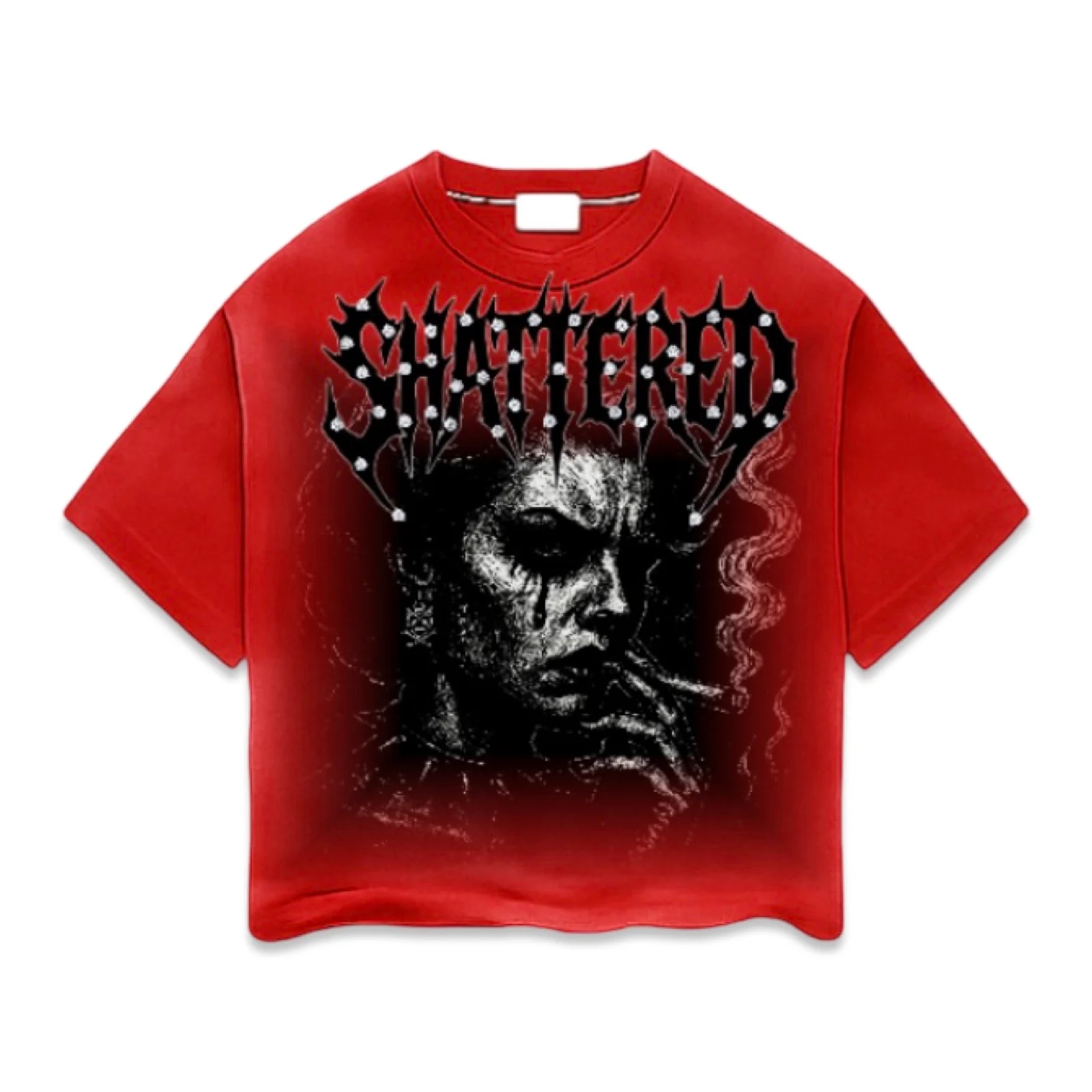 Shattered Hearts “Anxiety” Red Tee