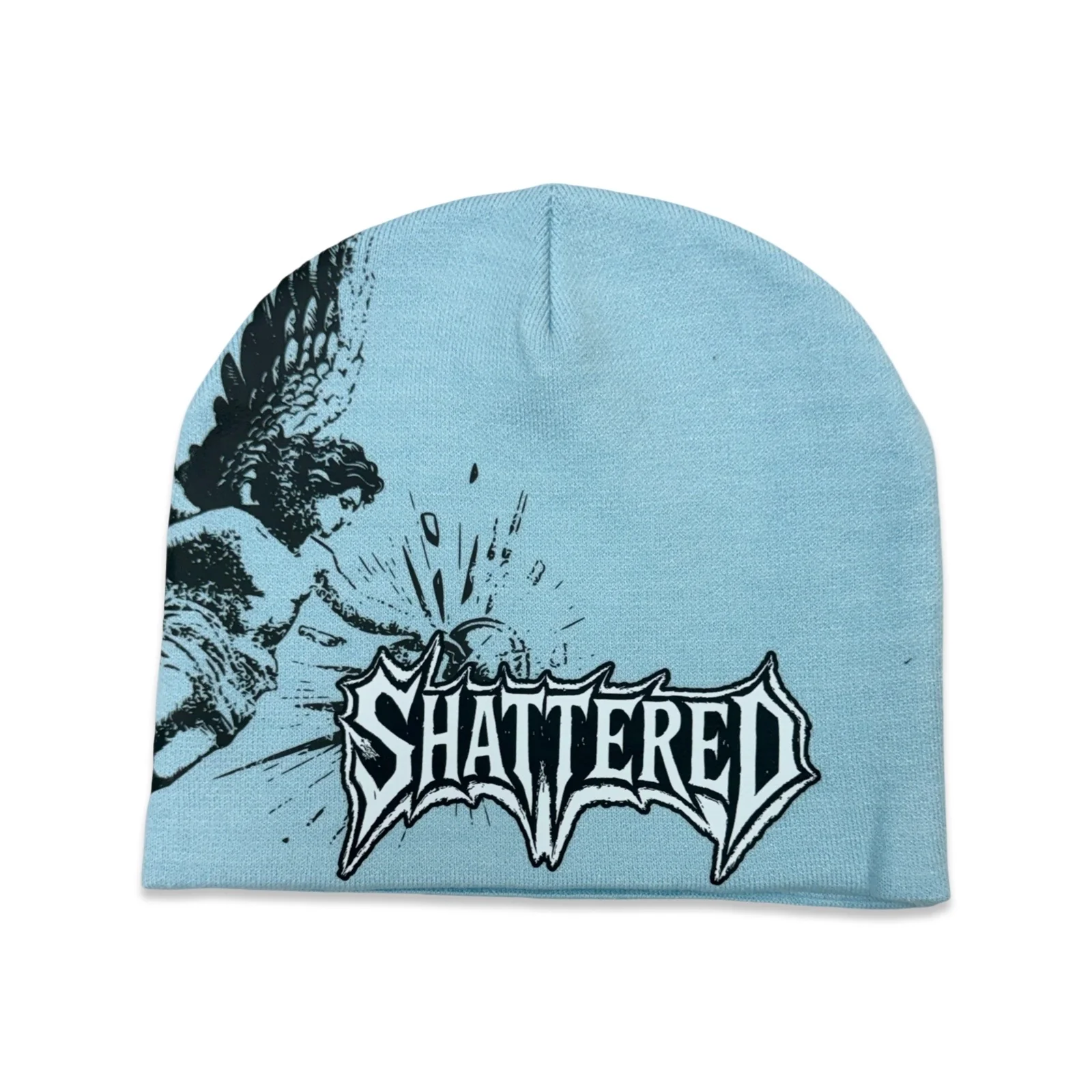 Shattered Hearts “Catchin Feelins” Blue Beanie
