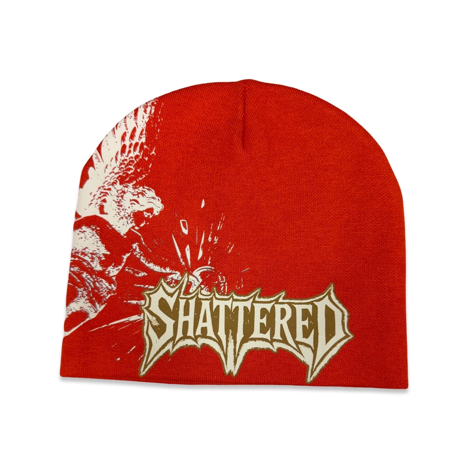 Shattered Hearts “Catchin Feelins” Orange Beanie