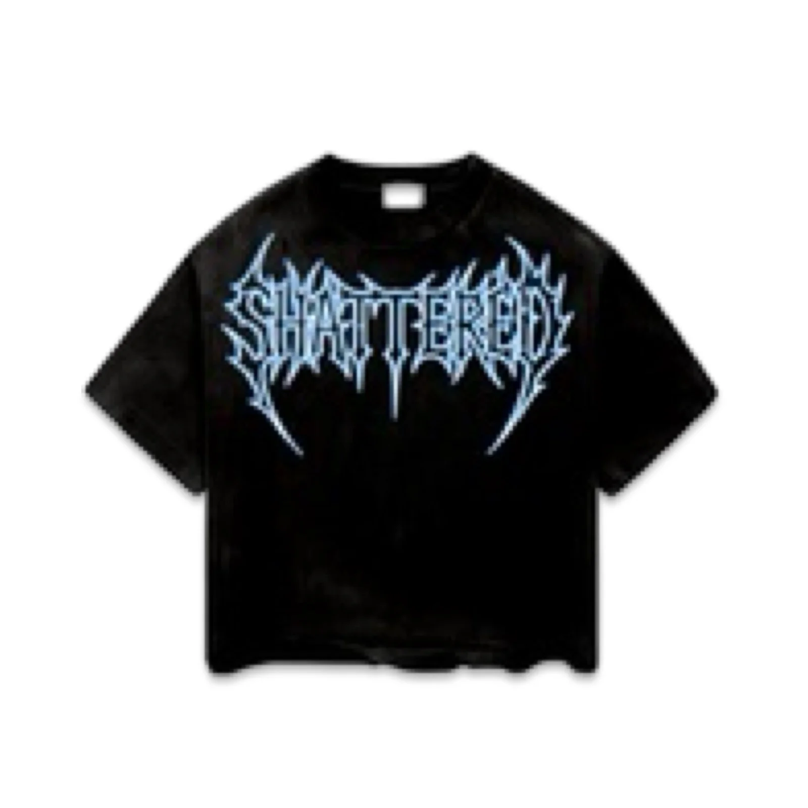 Shattered Hearts “Logo” Black/Blue Tee - Image 2