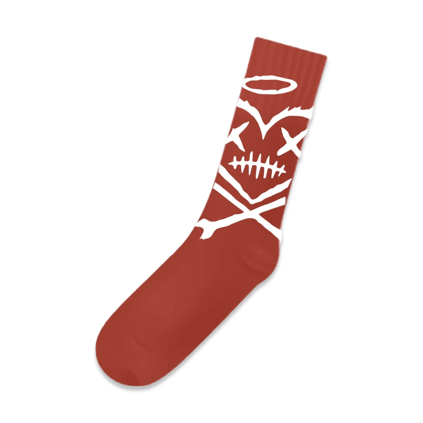 Shattered Hearts Logo Red Socks