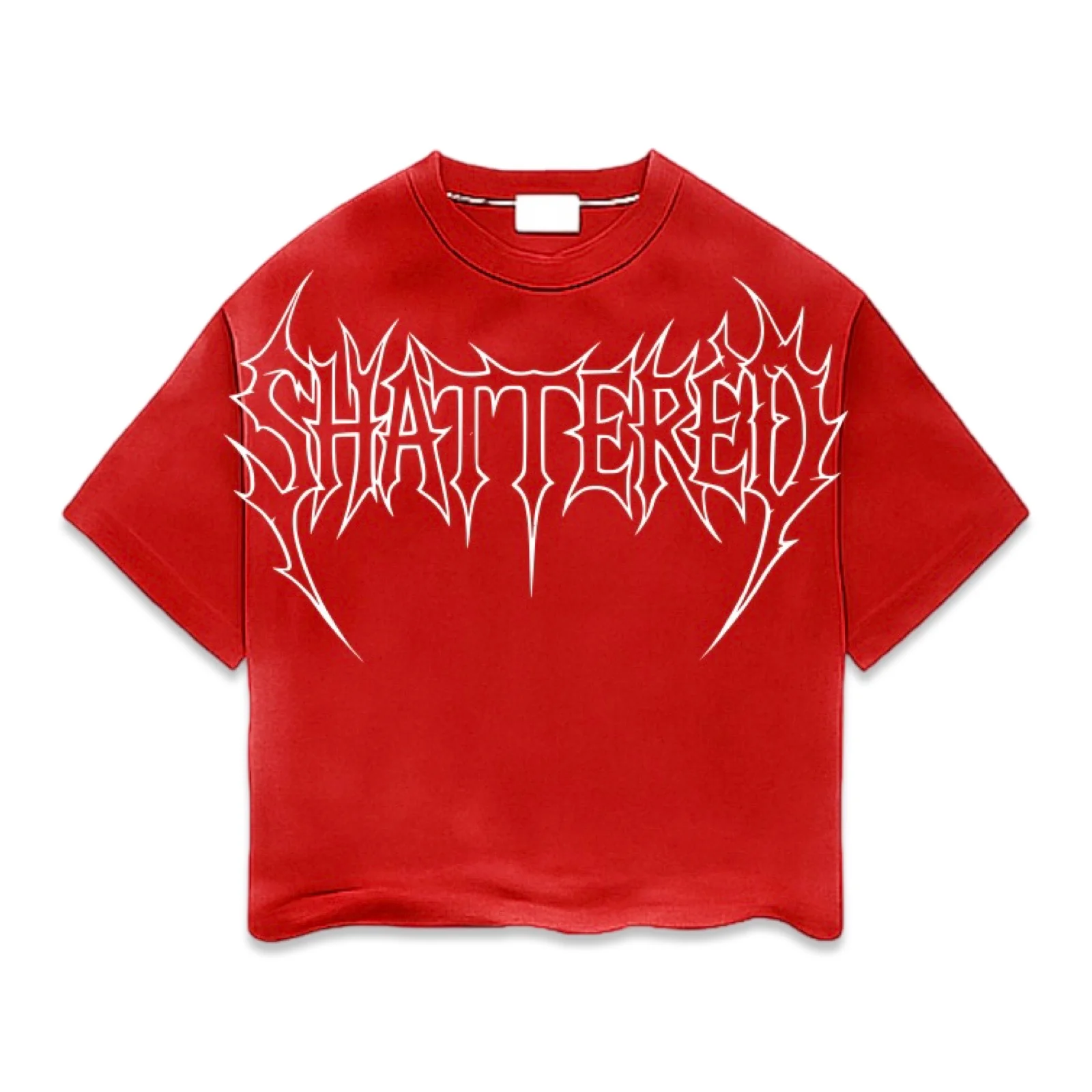 Shattered Hearts Logo Red Tee