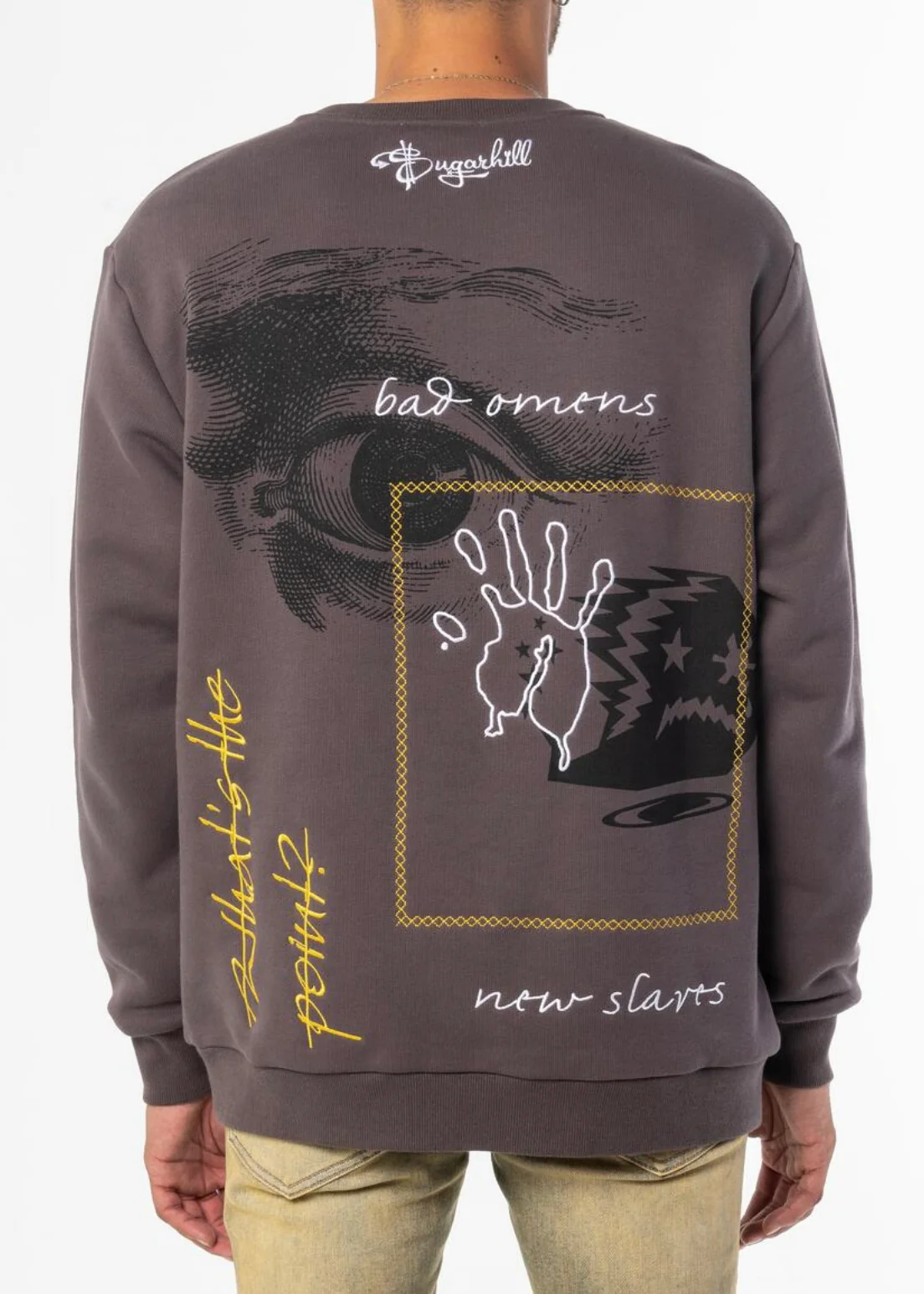 SugarHill “Hostile” Warm Grey Sweater - Image 2