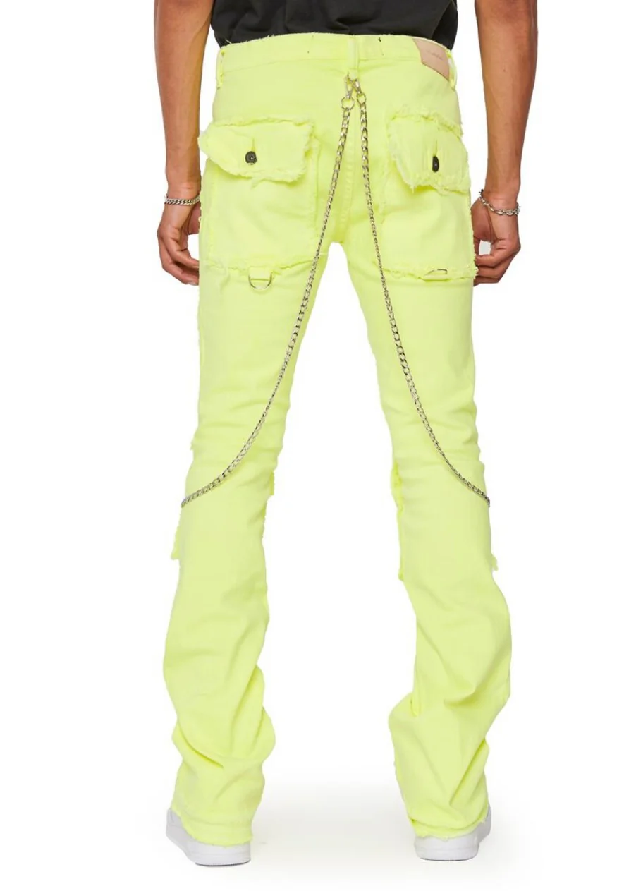 Valabasas Hybrid Verde Lime Stacked Jeans - Image 2