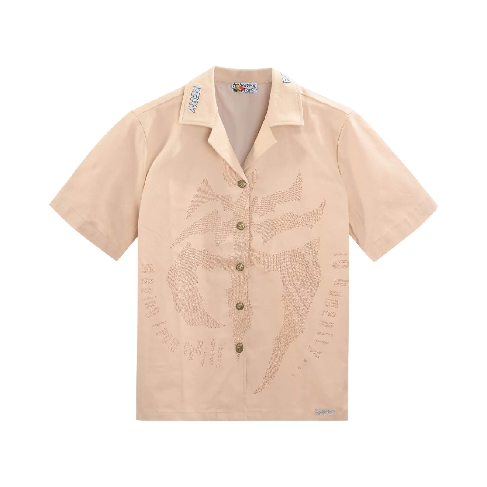 Very Rare Cyber Embossed Button Up