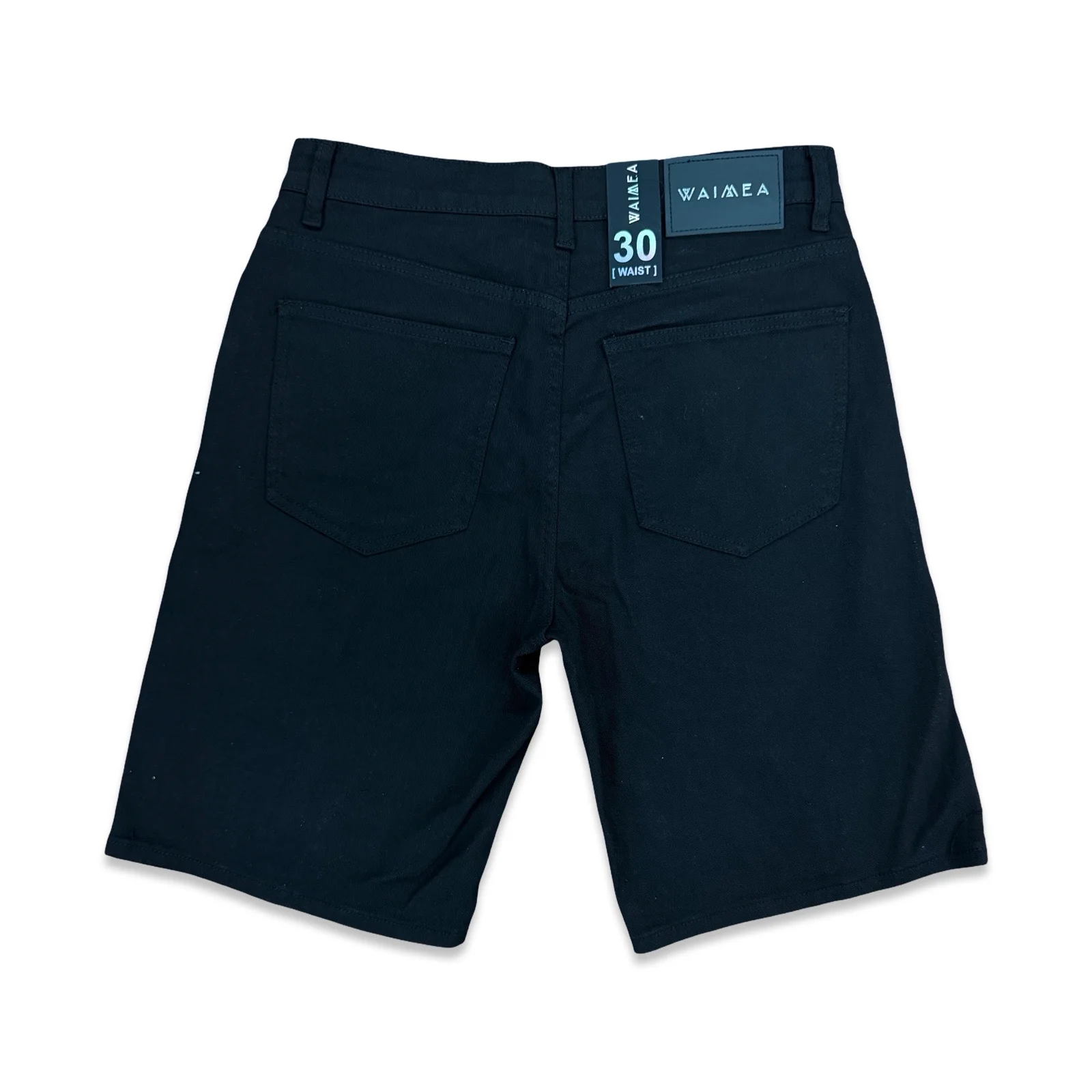 W By Waimea Black Denim Shorts - Image 2